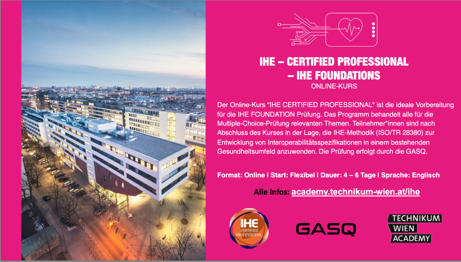 Info über IHE Certified Professional